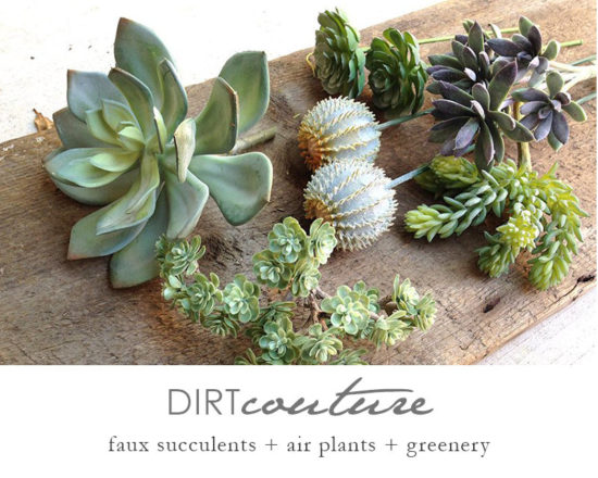Faux succulents and cactus